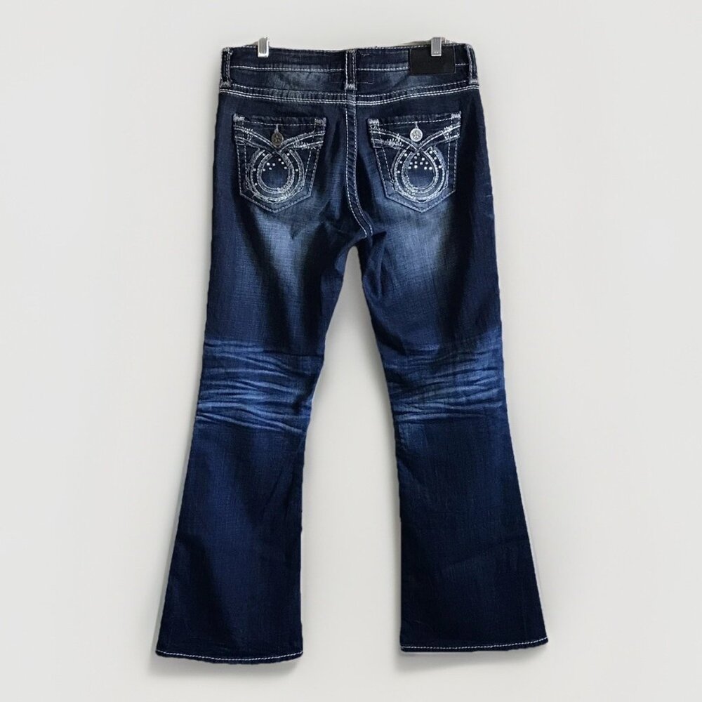 Womens Big Star Maddie Low Rise Fit STRETCH Jeans Size 30R X31 FLAP POCKETS